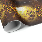 Feestdisco:  gloeiende lichten. cadeaupapier (Rol Hoek)