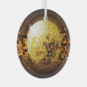 Feestdisco:  gloeiende lichten. glas ornament (Voorkant Rechts)