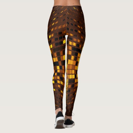 Feestdisco: gloeiende lichten. leggings (Achterkant)