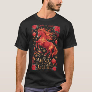 Feestelijk 2026 Paard Dame Wind Mijn Gids Zodiac R T-shirt