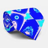 Feestelijk abstract blauw stropdas (Opgerold)