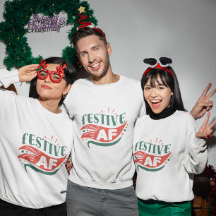 Feestelijk AF kerst sweatshirt
