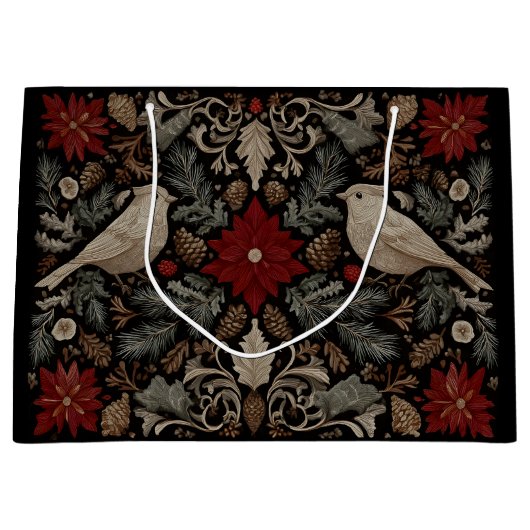 feestelijk borduurwerk groot cadeauzakje (Voorkant)