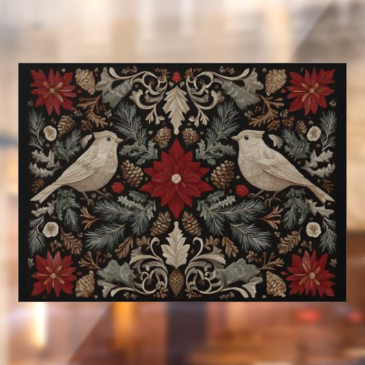 feestelijk borduurwerk raamsticker (Vel 2)