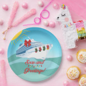 feestelijk cruiseschip papieren bordje (Feest)