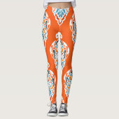 Feestelijk damast dessin, elegant design. leggings (Voorkant)