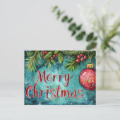 Feestelijk en gezellig Wenskaart Briefkaart (Staand voorkant)