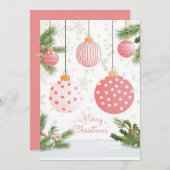 Feestelijk en gezellig Wenskaart Feestdagenkaart (Voorkant / Achterkant)