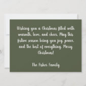 Feestelijk en gezellig Wenskaart Kaart (Achterkant)