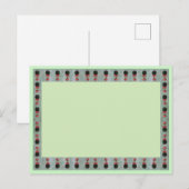 Feestelijk feest/evenement, uitnodiging Briefkaart (Voorkant / Achterkant)