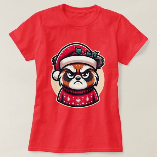 Feestelijk Frons - Kerst Critter Charm T-shirt (Design voorkant)