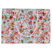 Feestelijk genot: Christmas Cookie Wonderland Groot Cadeauzakje (Achterkant)