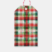 Feestelijk groenblijvend hart cadeaulabel (Achterkant)