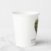 Feestelijk groenblijvend hart papieren bekers (Rechts)