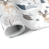 Feestelijk hert vakantie inpakpapier (Rol Hoek)