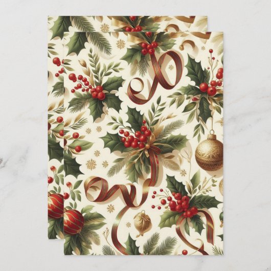 feestelijk kaart (Voorkant / Achterkant)