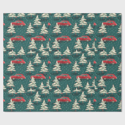 Feestelijk kerst inpakpapier (Vlak)