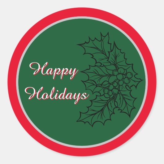 feestelijk Kerst sticker (Voorkant)