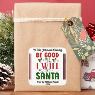 Feestelijk Kerst sticker om vrolijkheid en blijdsc