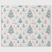 Feestelijk kerstinpakontwerp cadeaupapier (Vlak)