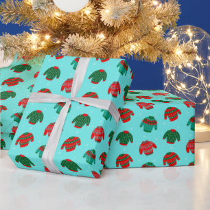 Feestelijk Kerstmis Horrortrui Patroon Cadeau Cadeaupapier