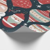 feestelijk kerstpatroon cadeaupapier (Hoek)