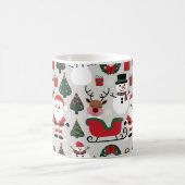 Feestelijk Kerstpatroon Collectie Koffiemok (Center)