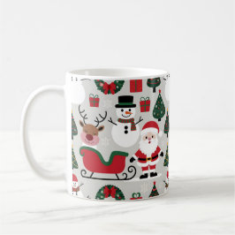Feestelijk Kerstpatroon Collectie Koffiemok