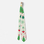 feestelijk kerstpatroon stropdas (Achterkant)