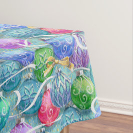 Feestelijk kersttafelkleed tafelkleed