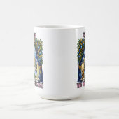 Feestelijk Kerstvenster Uitzicht Koffiemok (Center)