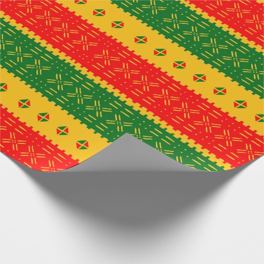 Feestelijk Kleurrijk Modderdoek Patroon Wrapping P Cadeaupapier (Hoek)