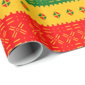 Feestelijk Kleurrijk Modderdoek Patroon Wrapping P Cadeaupapier (Rol Hoek)