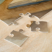 Feestelijk konijn studeren legpuzzel (Zijkant)