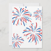 Feestelijk Leuk Patriottisch Vuurwerk 4th of Juli Kaart (Achterkant)