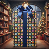 Feestelijk & Leuk Santa Owl Inpakpapier