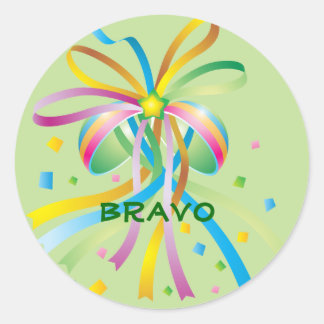 Feestelijk lint Bravo Sticker