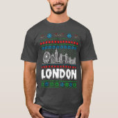 Feestelijk Londen Verenigd Koninkrijk Lelijke Kers T-shirt (Voorkant)