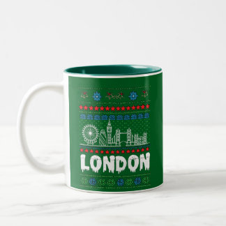 Feestelijk Londen Verenigd Koninkrijk Lelijke Kers Tweekleurige Koffiemok