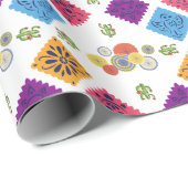 Feestelijk Mexicaans Papier Fan Cactus Wrapping Pa (Rol Hoek)