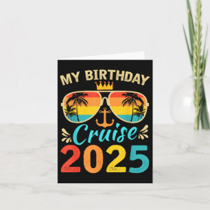Feestelijk mijn verjaardag Cruise Ship Party 2025 Kaart