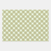 Feestelijk modern groen en Oranje geplakt patroon Inpakpapier Vel (Voorkant)