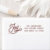 Feestelijk Modern Holiday Joy Kerstscript | Red Etiket (Insitu)