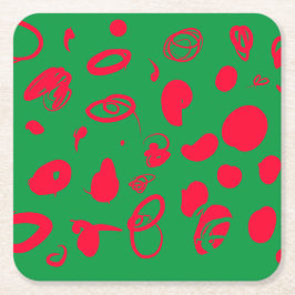 Feestelijk ontwerp Papier Onderzetter