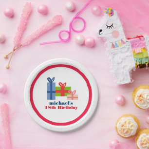 feestelijk papieren bordje