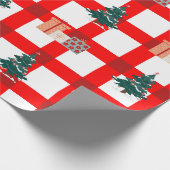 Feestelijk Plaid Wonderland Cadeaupapier (Hoek)