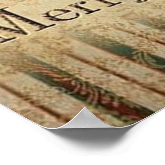 feestelijk Poster kerst kerstkerstfeestdag (Hoek)