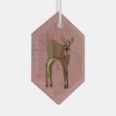 FEestELIJK REE Glas Ornament (Voorkant Rechts)