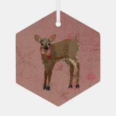 FEestELIJK REE Glas Ornament (Achterkant)