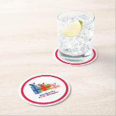 feestelijk ronde kartonnen onderzetter (Insitu)